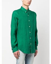 Pull à col polo vert Polo Ralph Lauren