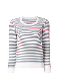 Pull à col rond à rayures horizontales multicolore Sonia Rykiel