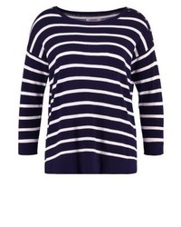 Pull à col rond à rayures horizontales noir Zalando Essentials