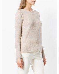 Pull à col rond beige Max Mara