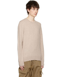 Pull à col rond beige Filippa K