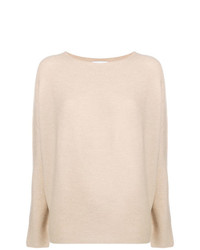 Pull à col rond beige Christian Wijnants