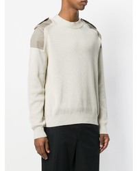 Pull à col rond beige Maison Margiela