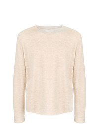 Pull à col rond beige Corelate