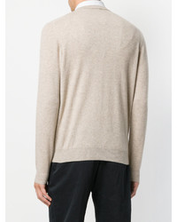 Pull à col rond beige Paul Smith