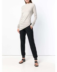 Pull à col rond beige Rick Owens Lilies