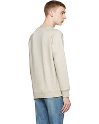 Pull à col rond beige A.P.C.