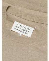 Pull à col rond beige Maison Margiela