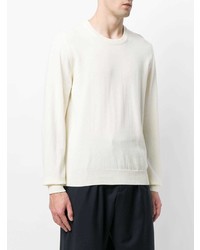 Pull à col rond beige Maison Margiela