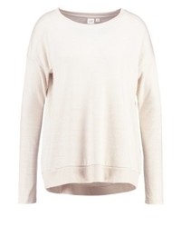 Pull à col rond beige Gap