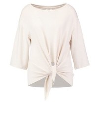 Pull à col rond beige Gap
