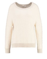 Pull à col rond beige Gap
