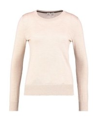Pull à col rond beige Gap
