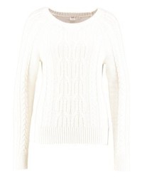 Pull à col rond beige Gap