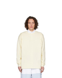 Pull à col rond beige JW Anderson