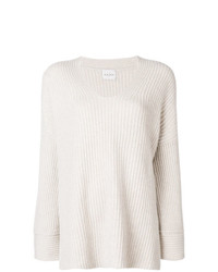 Pull à col rond beige Le Kasha