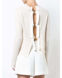 Pull à col rond beige Derek Lam 10 Crosby