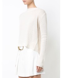 Pull à col rond beige Derek Lam 10 Crosby