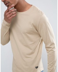 Pull à col rond beige ONLY & SONS