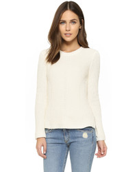 Pull à col rond beige Madewell