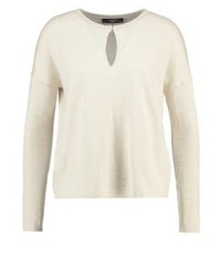Pull à col rond beige Max Mara