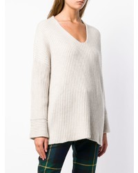 Pull à col rond beige Le Kasha