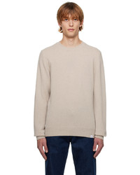 Pull à col rond beige Norse Projects