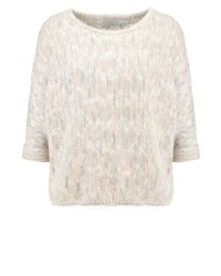 Pull à col rond beige Nümph