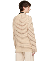 Pull à col rond beige Cmmn Swdn