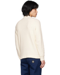 Pull à col rond beige Stone Island