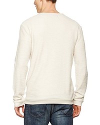 Pull à col rond beige ONLY & SONS