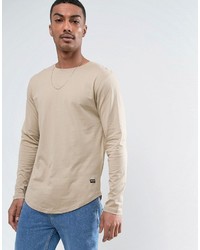 Pull à col rond beige ONLY & SONS
