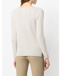 Pull à col rond beige 'S Max Mara