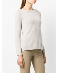 Pull à col rond beige 'S Max Mara