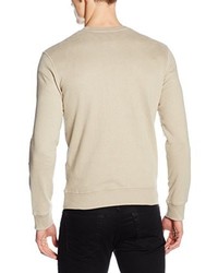 Pull à col rond beige Selected