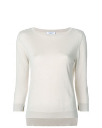 Pull à col rond beige Snobby Sheep