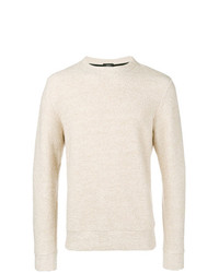 Pull à col rond beige Theory