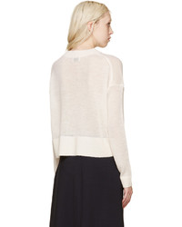 Pull à col rond beige Acne Studios