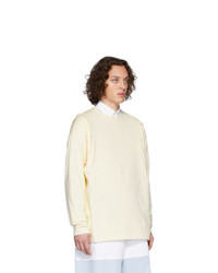 Pull à col rond beige JW Anderson