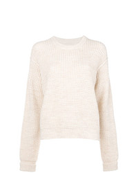 Pull à col rond beige Zadig & Voltaire