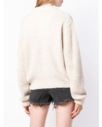 Pull à col rond beige Zadig & Voltaire