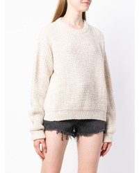 Pull à col rond beige Zadig & Voltaire