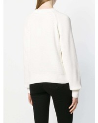 Pull à col rond blanc Rag & Bone