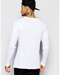 Pull à col rond blanc Asos