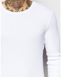 Pull à col rond blanc Asos