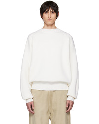 Pull à col rond blanc Fear Of God