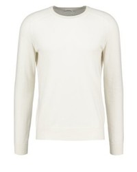 Pull à col rond blanc Filippa K