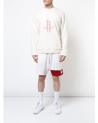 Pull à col rond blanc The Elder Statesman X Nba