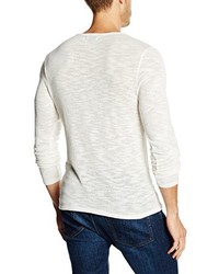 Pull à col rond blanc Jack & Jones