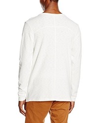 Pull à col rond blanc Jack & Jones